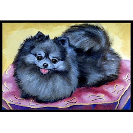 Carolines Treasures Carolines Treasures 7503MAT 18 x 27 in. Pomeranian Indoor Outdoor Mat 7503MAT